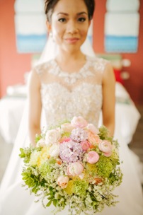 Romantic Pastel Bouquet for Charmaine's Resort Wedding // photo by Marlon Capuyan Photography