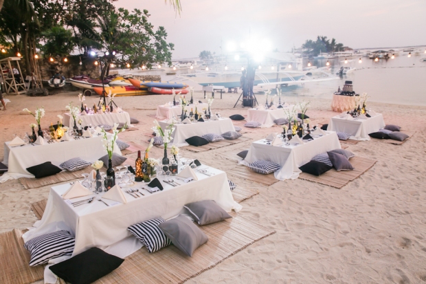 Cuckoo Cloud Concepts King Jumax Wedding Cebu Event Stylist Black and White Beach -12